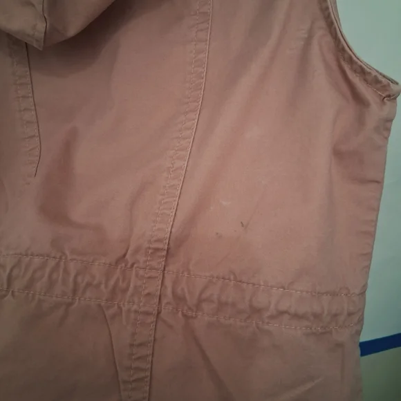 LOVE TREE Blush Pink Sleeveless Vest With Pockets Size Large Medium - Picture 8 of 9